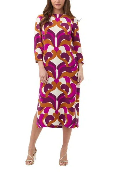 TRINA TURK TRINA TURK COINTREAU 2 PRINTED MIDI DRESS