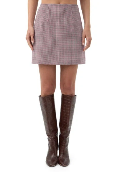 TRINA TURK TRINA TURK HIGH RISE RICO HOUNDSTOOTH SKIRT