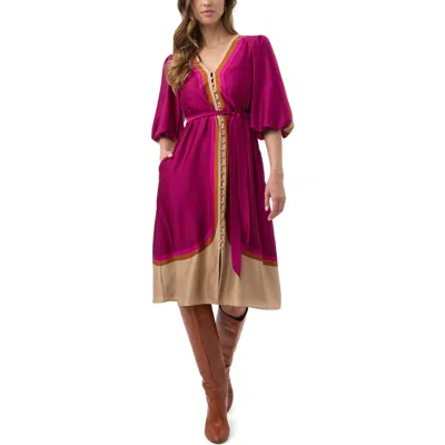 TRINA TURK TRINA TURK LINDEN PRINTED KNEE LENGTH DRESS