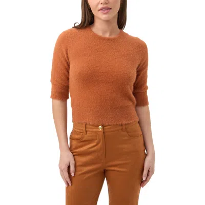 TRINA TURK TRINA TURK MALIAH FUZZY ELBOW SLEEVE SWEATER