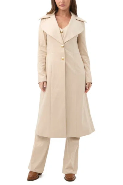 TRINA TURK TRINA TURK STARFLOWER FAUX SUEDE COAT