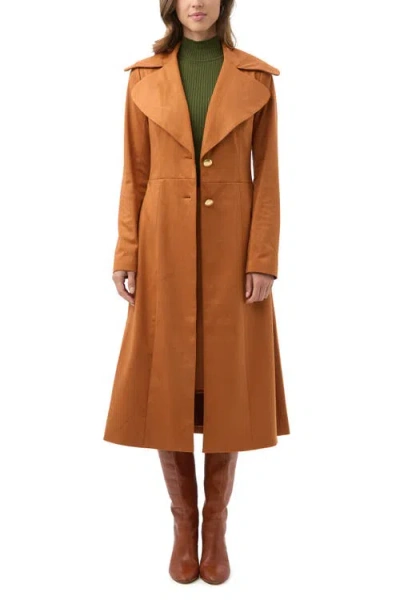TRINA TURK TRINA TURK STARFLOWER FAUX SUEDE COAT
