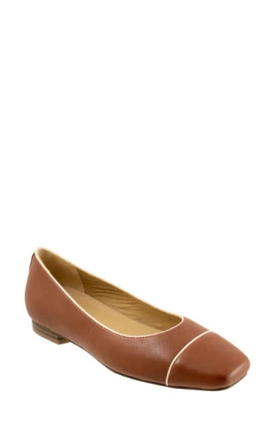 TROTTERS TROTTERS HARBOR CAP TOE FLAT