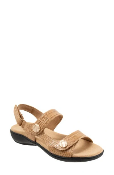 TROTTERS TROTTERS ROMI CROCO SLINGBACK SANDAL