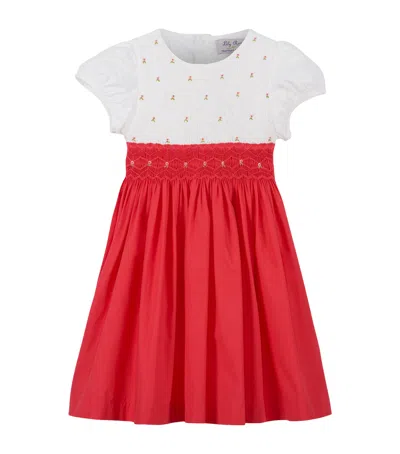 TROTTERS WILLOW ROSE HAND-SMOCKED DRESS