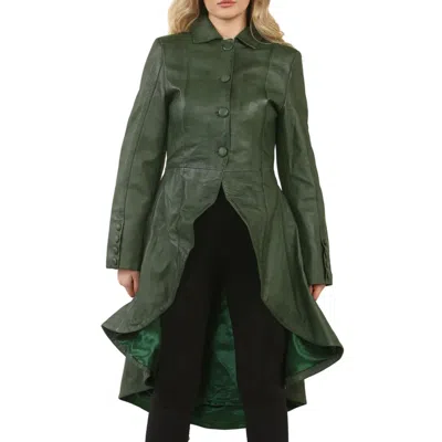 TRUCLOTHING GOTHIC FULL LENGTH VICTORIAN LEATHER COAT