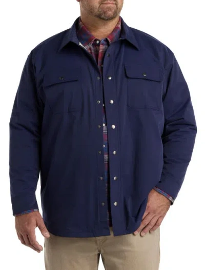 TRUE NATION BY DXL TRUE NATION BY DXL BIG & TALL FLANNEL-LINED SHIRT JACKET