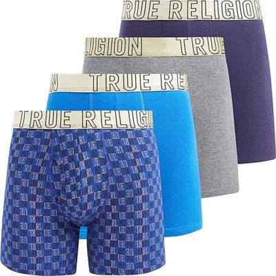 TRUE RELIGION TRUE RELIGION BOXER BRIEFS STRETCH UNDERWEAR PACK OF 4