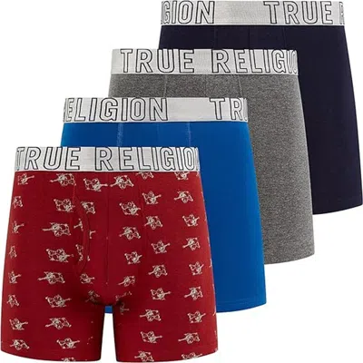 TRUE RELIGION TRUE RELIGION BOXER BRIEFS STRETCH UNDERWEAR PACK OF 4