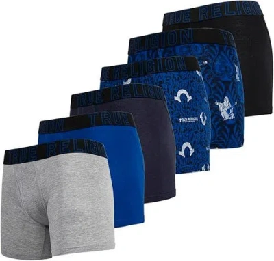 TRUE RELIGION TRUE RELIGION BOXER BRIEFS STRETCH UNDERWEAR PACK OF 6