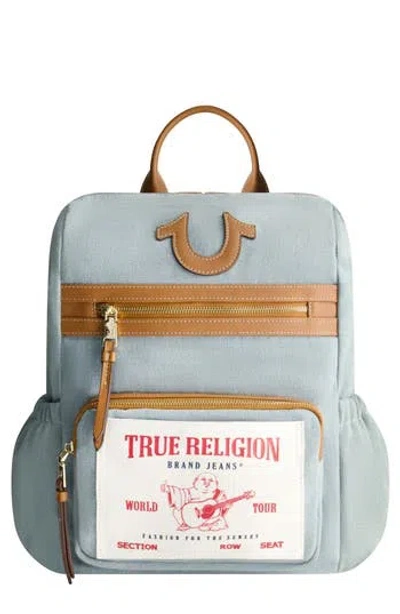 TRUE RELIGION TRUE RELIGION BUDDHA POCKET DENIM BACKPACK