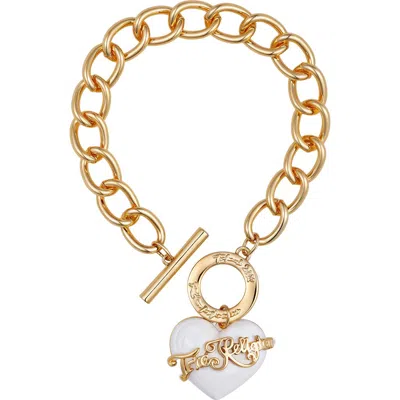 TRUE RELIGION TRUE RELIGION CHUNKY HEART CHARM BRACELET