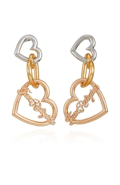 TRUE RELIGION TRUE RELIGION LINKED HEART LINEAR EARRING