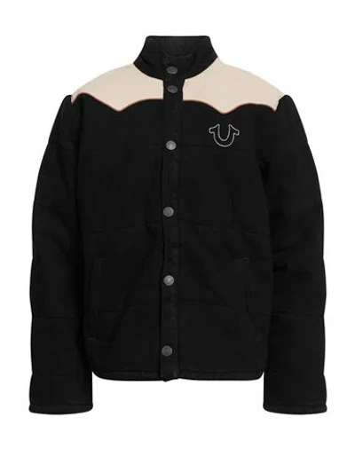 TRUE RELIGION TRUE RELIGION MAN DENIM OUTERWEAR BLACK SIZE L COTTON