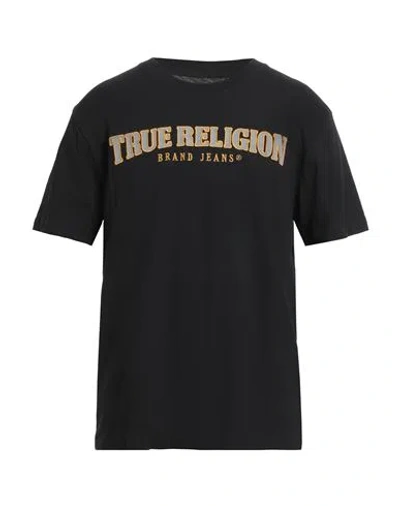 TRUE RELIGION TRUE RELIGION MAN T-SHIRT BLACK SIZE L COTTON