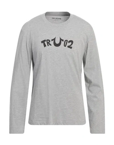 TRUE RELIGION TRUE RELIGION MAN T-SHIRT GREY SIZE L COTTON