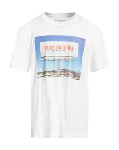 TRUE RELIGION TRUE RELIGION MAN T-SHIRT WHITE SIZE L COTTON