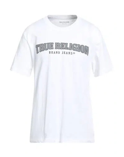 TRUE RELIGION TRUE RELIGION MAN T-SHIRT WHITE SIZE L COTTON