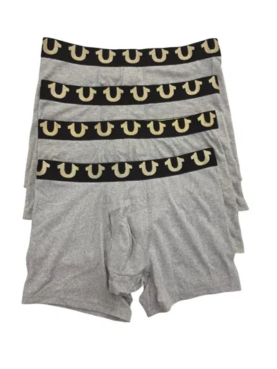 TRUE RELIGION MEN'S 4-PACK MODAL BOXER BRIEFS IN LIGHT GREY