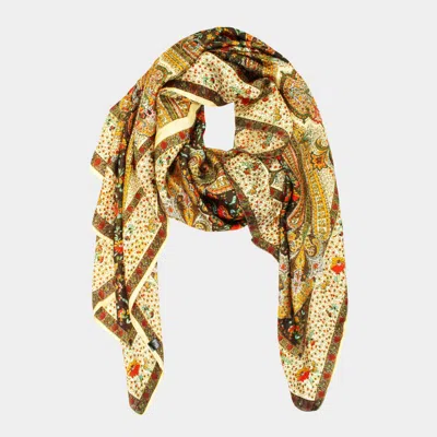 TRUEDAMES ABSTRACT PAISLEY PATTERN PRINTED OBLONG SILKY SATIN SCARF SHAWL