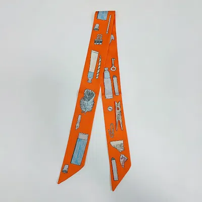 TRUEDAMES ART INSPIRED PATTERN PRINTED TWILLY SKINNY SCARF