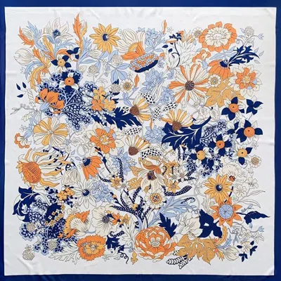 TRUEDAMES FLORAL SILK FEEL SQUARE SCARF