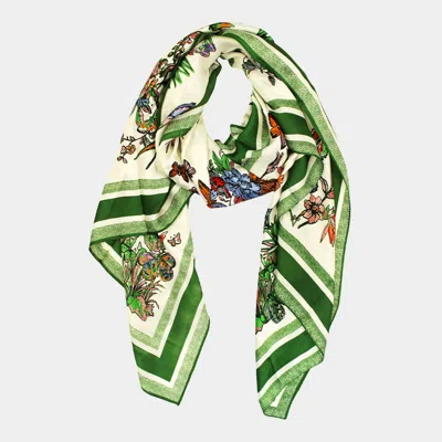 TRUEDAMES FLOWER PATTERN PRINTED SQUARE SILKY SATIN SCARF SHAWL