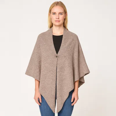 TRUEDAMES SOLID TRIANGLE PONCHO / SCARF