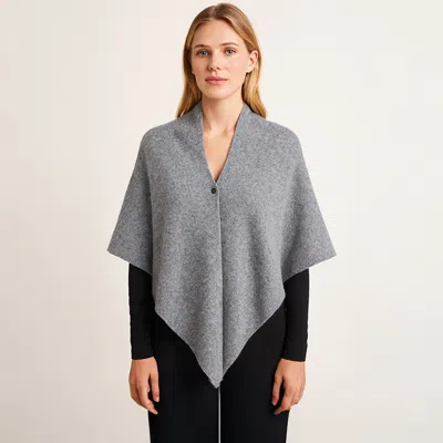TRUEDAMES SOLID TRIANGLE PONCHO / SCARF