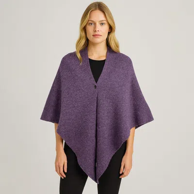 TRUEDAMES SOLID TRIANGLE PONCHO / SCARF