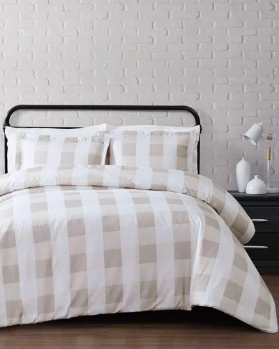 TRULY SOFT TRULY SOFT EVERYDAY BUFFALO PLAID KHAKI DUVET SET