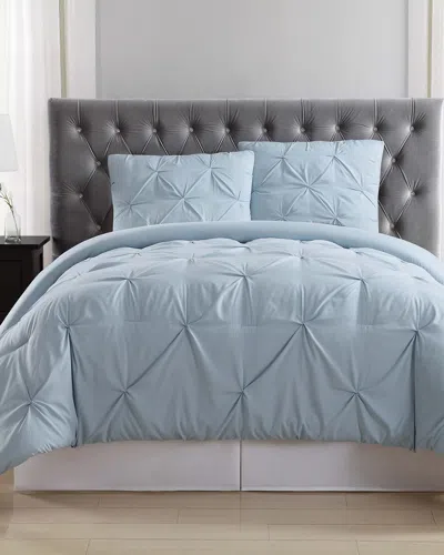 TRULY SOFT TRULY SOFT PLEATED LIGHT BLUE DUVET SET