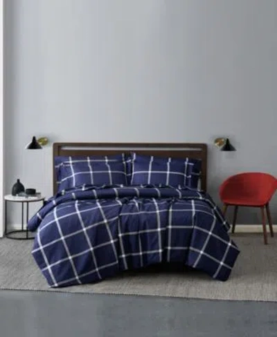 TRULY SOFT PRINTED WINDOWPANE DUVET COVER SETS