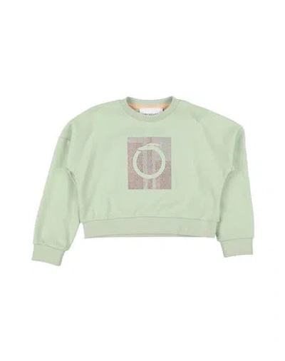 TRUSSARDI JUNIOR TRUSSARDI JUNIOR TODDLER GIRL SWEATSHIRT LIGHT GREEN SIZE 6 ORGANIC COTTON