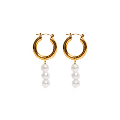 TSEATJEWELRY WOMEN'S GOLD BEE HOOP EARRINGS