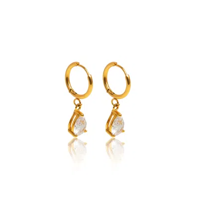 TSEATJEWELRY WOMEN'S GOLD SJ HOOP EARRINGS