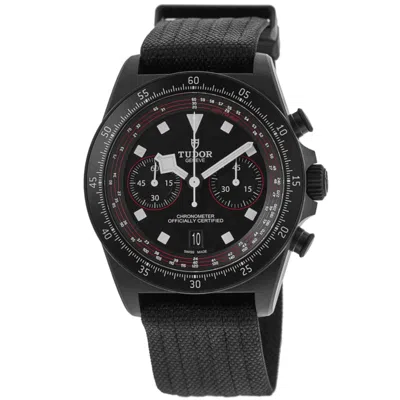 TUDOR PELAGOS FXD CHRONO AUTOMATIC BLACK DIAL CARBON FABRIC STRAP MEN'S WATCH M25827KN-0001