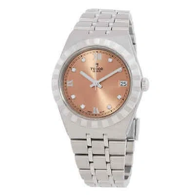 TUDOR TUDOR ROYAL AUTOMATIC DIAMOND SALMON DIAL LADIES WATCH M28400-0011
