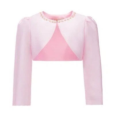 TULLEEN TULLEEN CROPPED SATIN CARDIGAN