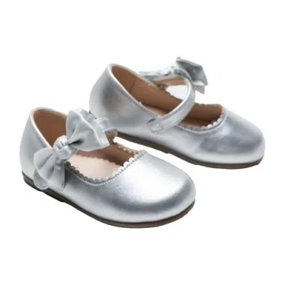 TULLEEN TULLEEN SATIN ELODIE RHINESTONE BOW FLATS