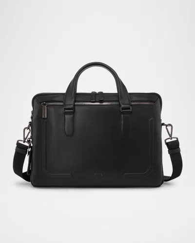 TUMI HARRISON SYCAMORE SLIM LEATHER BRIEFCASE