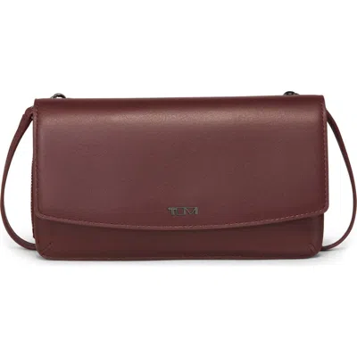 TUMI TUMI LEATHER CROSSBODY WALLET
