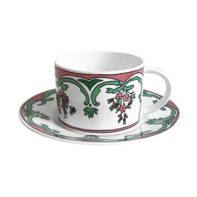 TWIG NEW YORK GREEN ALWAYS - MARIE - CUP & SAUCER