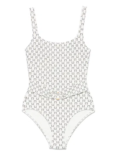 TWINSET ALL-OVER LOGO-PRINT SWIMSUIT