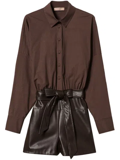 TWINSET BELTED JUMPSUIT