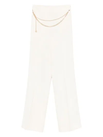 TWINSET CHAIN-EMBELLISHED TROUSERS