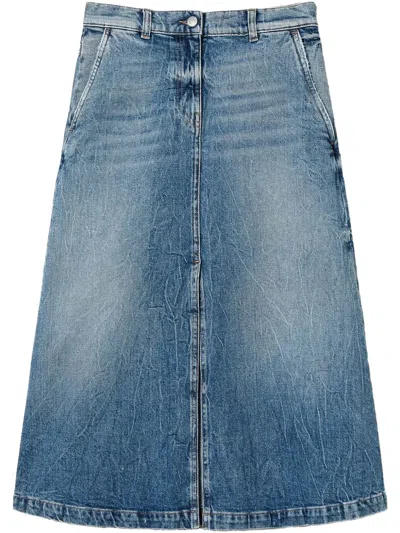 TWINSET DENIM MIDI SKIRT