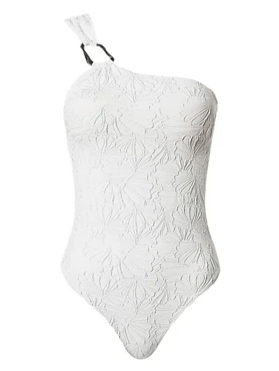 TWINSET EMBOSSED-FLORAL PATTERN SWIMSUIT