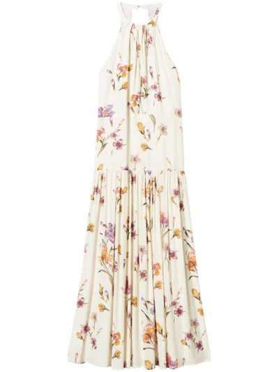 TWINSET FLORAL-PRINT CREPE DRESS