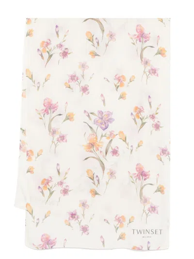 TWINSET FLORAL-PRINT STOLE